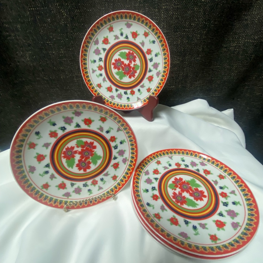 Vintage H&C Selb Bavaria Heinrich Gypsy Salad Plates (6)